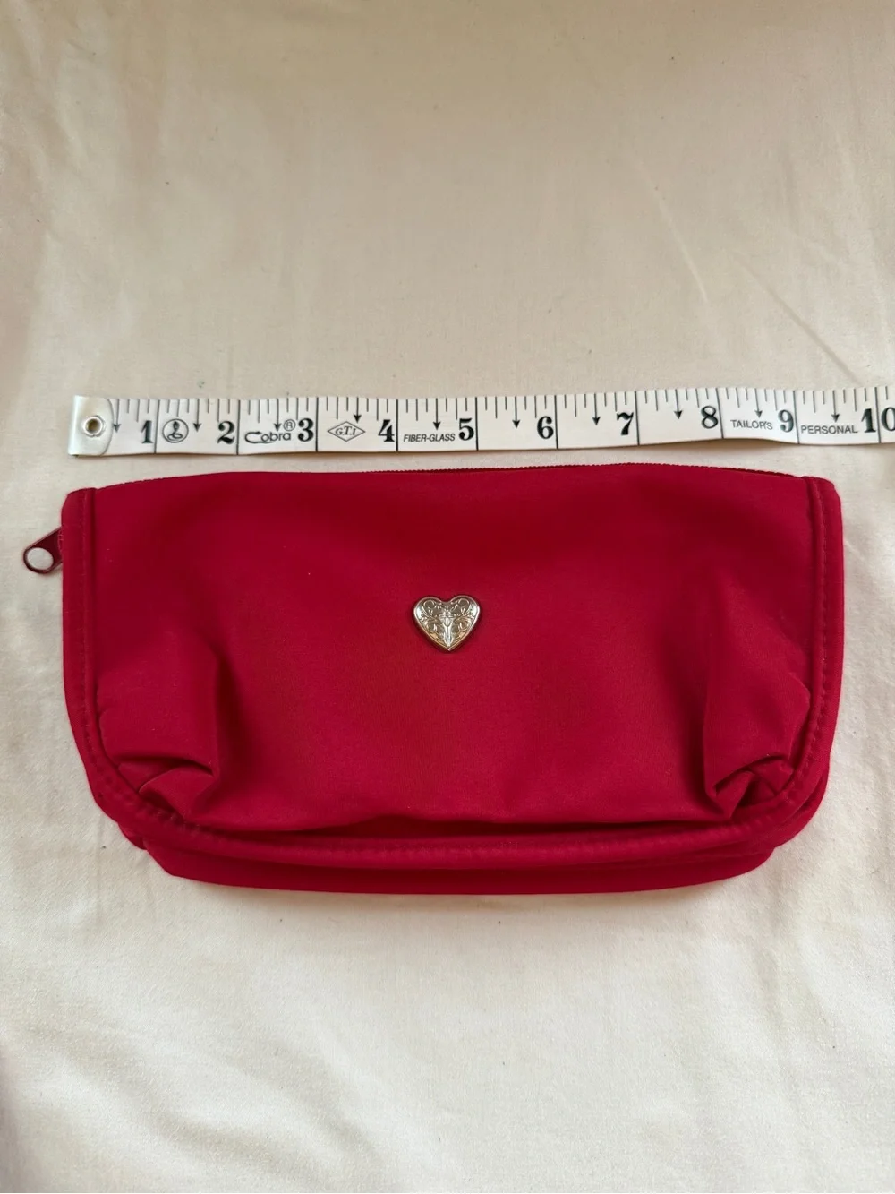 Brighton Red Heart Accent Cosmetic Pouch